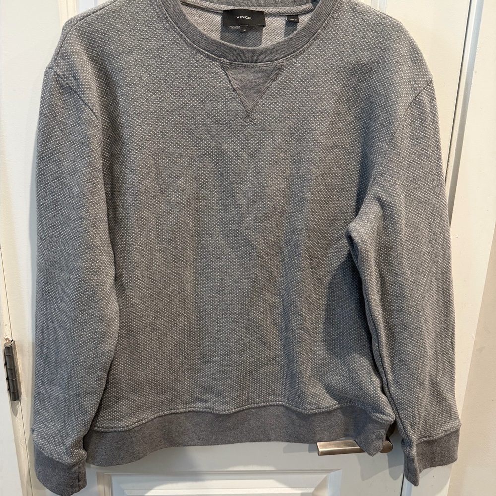 Vince Charcoal Crewneck Men's Sweater‎ - Picture 4 of 9